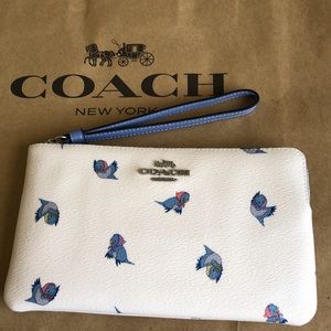 Disney X Coach Wristlet With Cinderella Birds